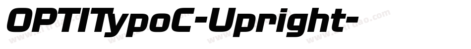 OPTITypoC-Upright字体转换