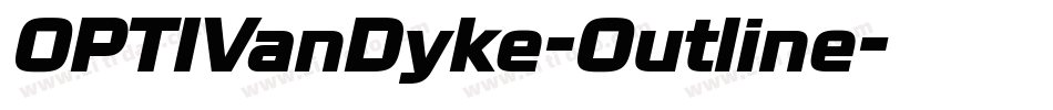 OPTIVanDyke-Outline字体转换