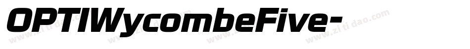OPTIWycombeFive字体转换