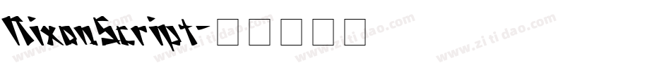 NixonScript字体转换