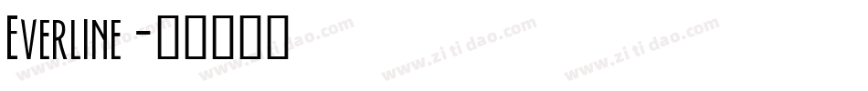 Everline字体转换