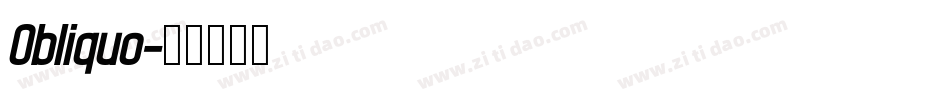Obliquo字体转换