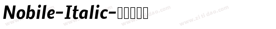 Nobile-Italic字体转换