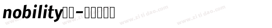 nobility字体字体转换