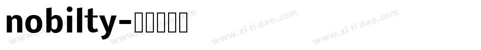 nobilty字体转换