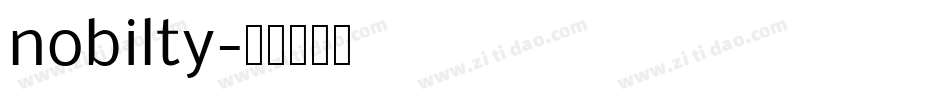 nobilty字体转换