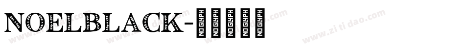 NoelBlack字体转换