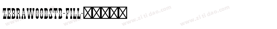 ZebrawoodStd-Fill字体转换