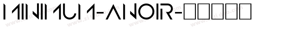 Minimum-ANoir字体转换