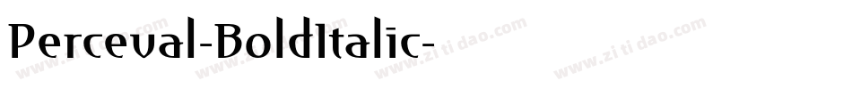 Perceval-BoldItalic字体转换