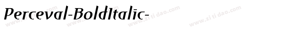 Perceval-BoldItalic字体转换