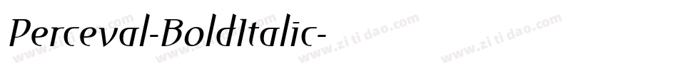 Perceval-BoldItalic字体转换