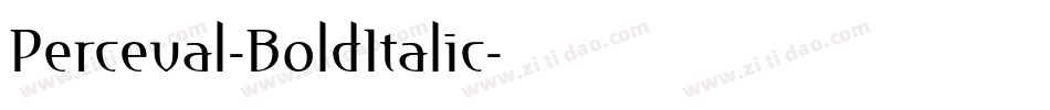 Perceval-BoldItalic字体转换