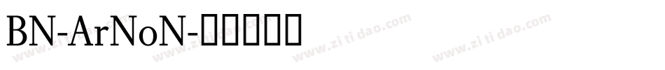 BN-ArNoN字体转换