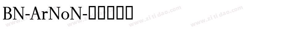 BN-ArNoN字体转换