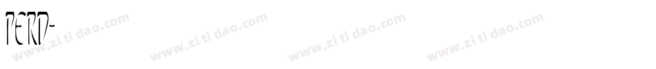 perd字体转换