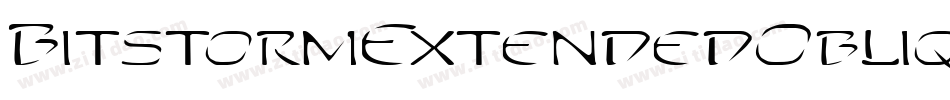 BitstormExtendedOblique-15p0字体转换