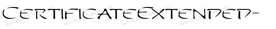 CertificateExtended字体转换
