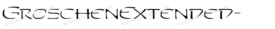 GroschenExtended字体转换