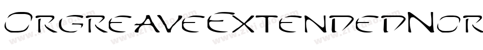 OrgreaveExtendedNormal-vvEZ字体转换