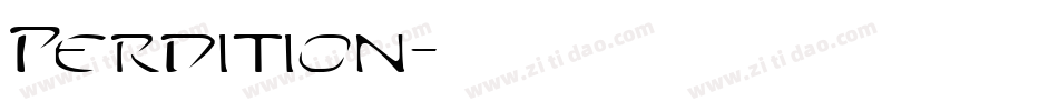 Perdition字体转换