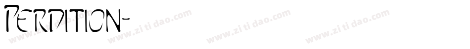Perdition字体转换