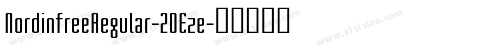 NordinfreeRegular-2OEze字体转换