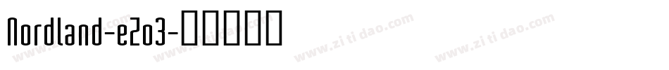 Nordland-eZo3字体转换