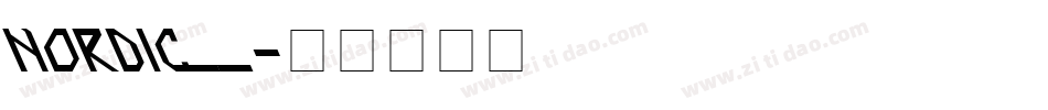 NORDIC__字体转换