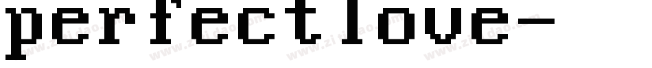perfectlove字体转换