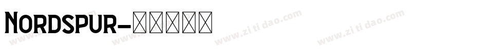 Nordspur字体转换