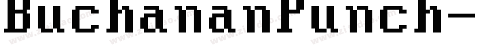 BuchananPunch-7VgA字体转换