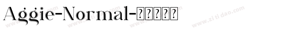 Aggie-Normal字体转换