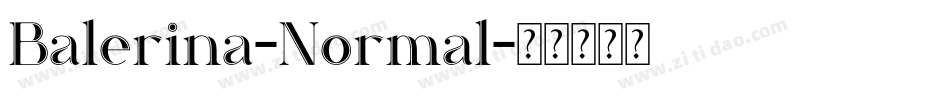 Balerina-Normal字体转换