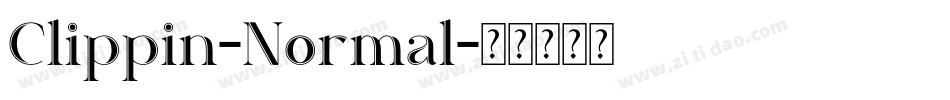 Clippin-Normal字体转换