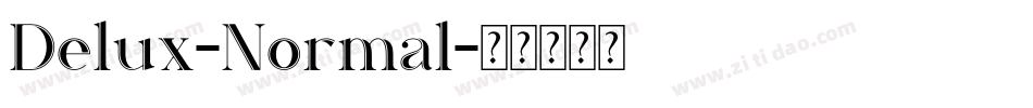 Delux-Normal字体转换