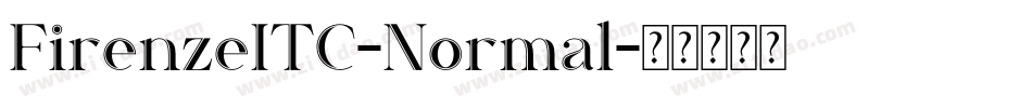 FirenzeITC-Normal字体转换