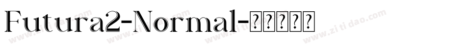 Futura2-Normal字体转换