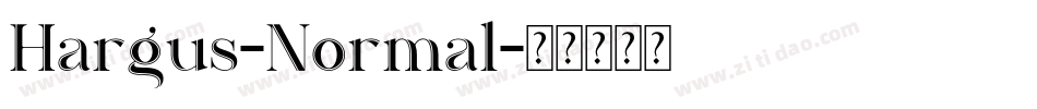 Hargus-Normal字体转换