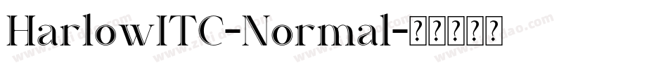 HarlowITC-Normal字体转换