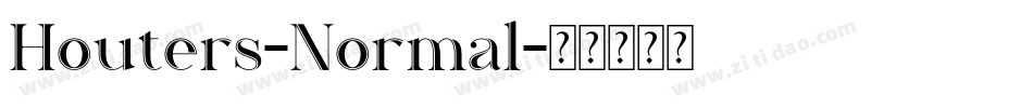 Houters-Normal字体转换