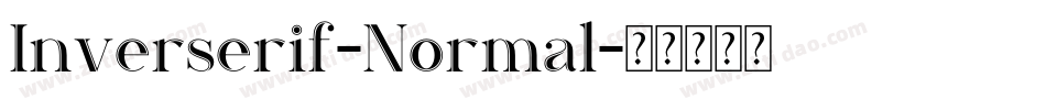 Inverserif-Normal字体转换
