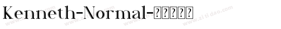 Kenneth-Normal字体转换