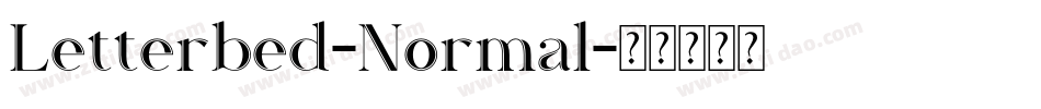 Letterbed-Normal字体转换