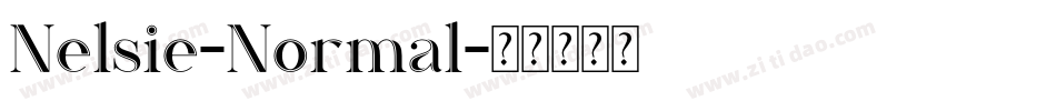 Nelsie-Normal字体转换