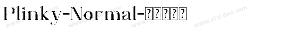Plinky-Normal字体转换