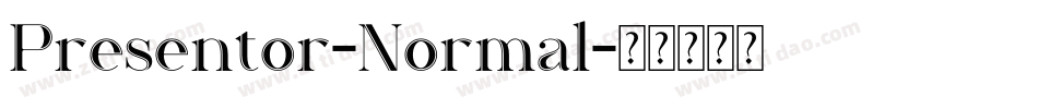 Presentor-Normal字体转换