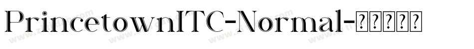 PrincetownITC-Normal字体转换