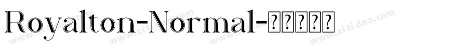 Royalton-Normal字体转换