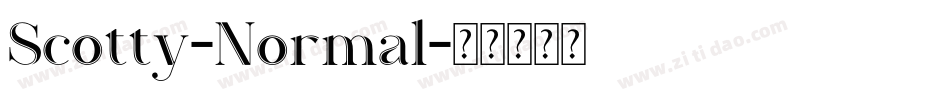 Scotty-Normal字体转换